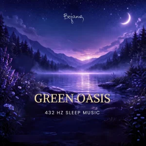 Green Oasis 432 Hz deep sleep music album cover