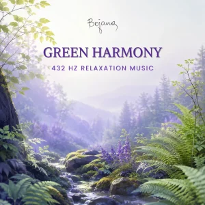 Green Harmony 432 Hz relaxation music album cover